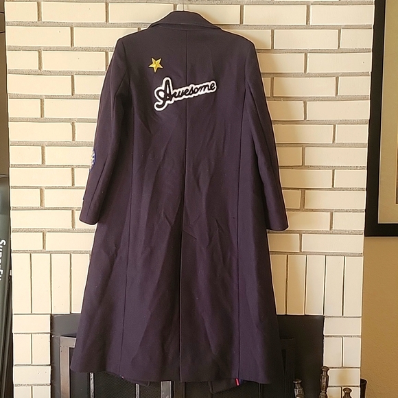 Zara woman awesome long military coat with patches. - Picture 2 of 10